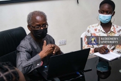 PROFESSOR-TOMORI-THE-FIRST-VICE-CHANCELLOR-OF-THE-UNIVERSITY-MENTORING-YOUNG-RESEARCHERS-AT-ACEGID-2022
